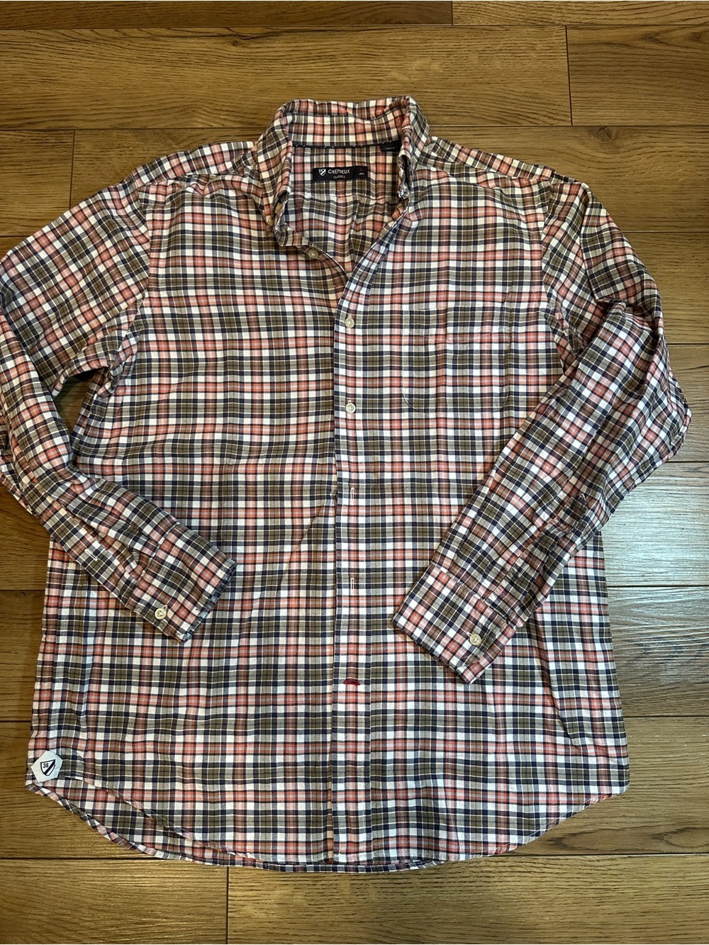 Daniel Cremieux Men's Red Plaid Button-Down Shirt